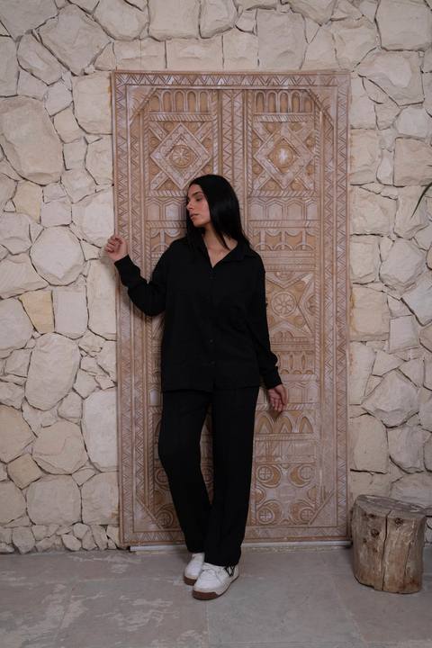 Gumus Linen Black Suit