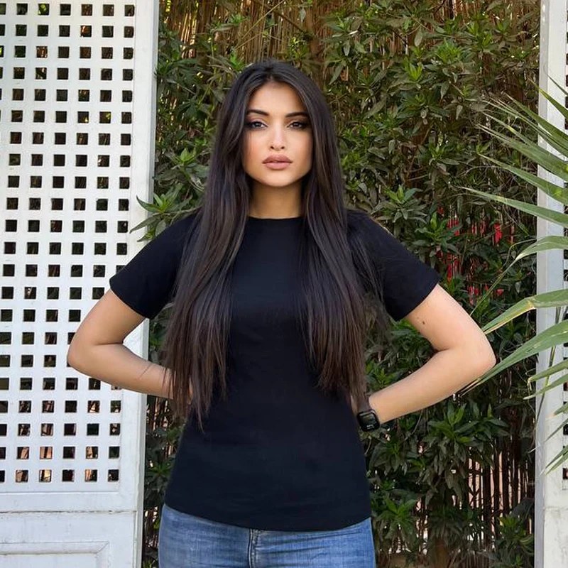 Striped Cotton Basic Top - Short Sleeve