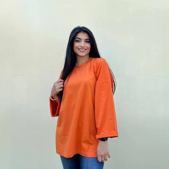 Gumus Oversized Cotton Crewneck