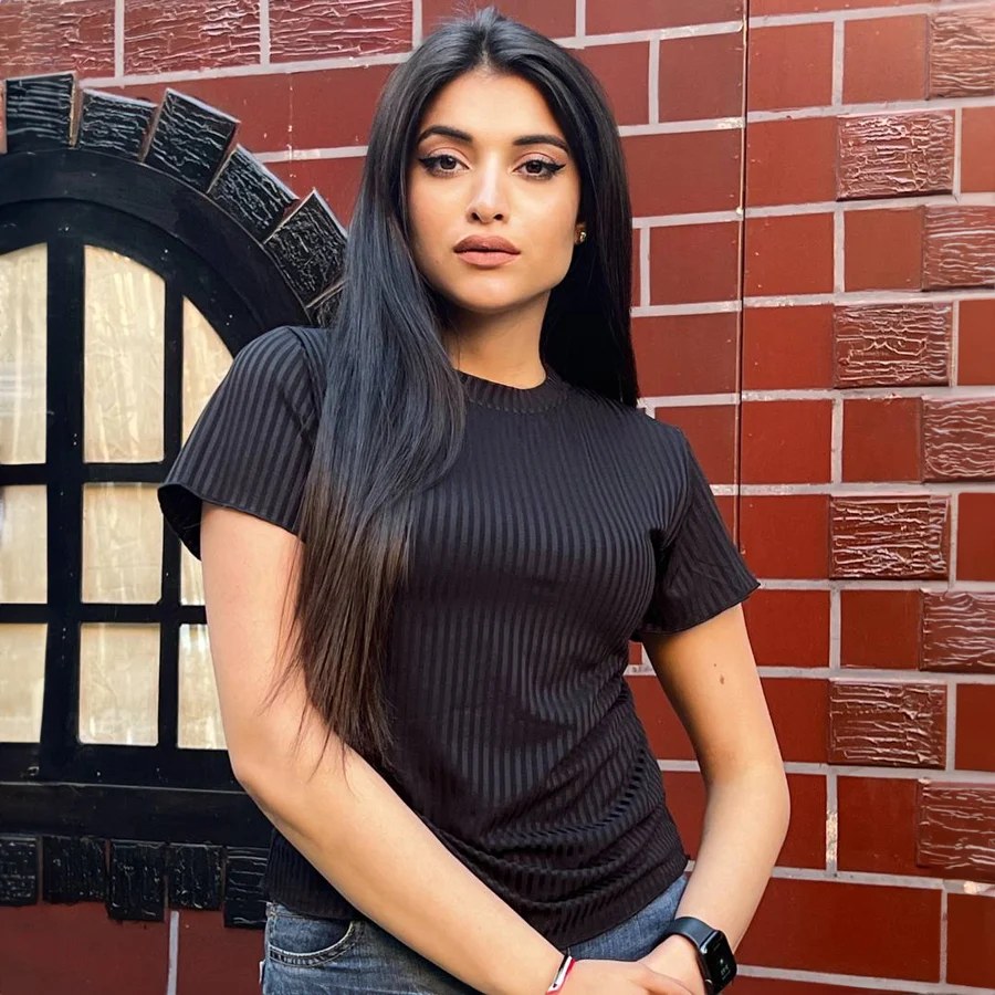 Gumus Short-Sleeve Turkish Rib Top