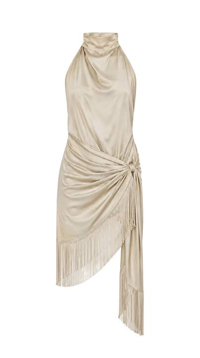 Champaign Halter Dress/ Set