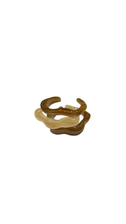 Chunky recycled bracelets