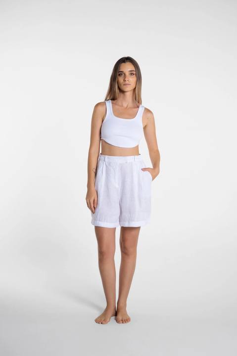 White Pant Shorts