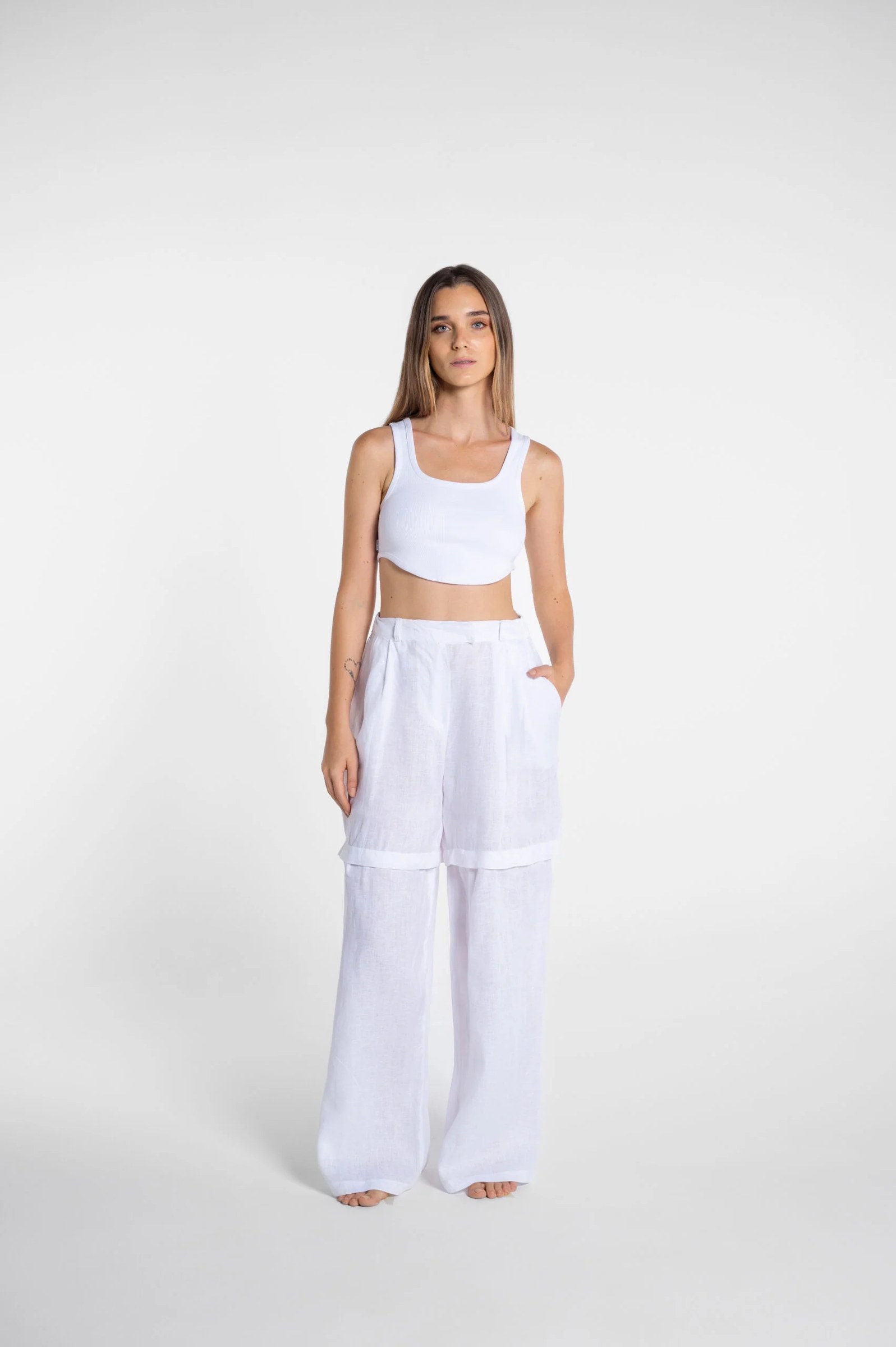 White Pant Shorts