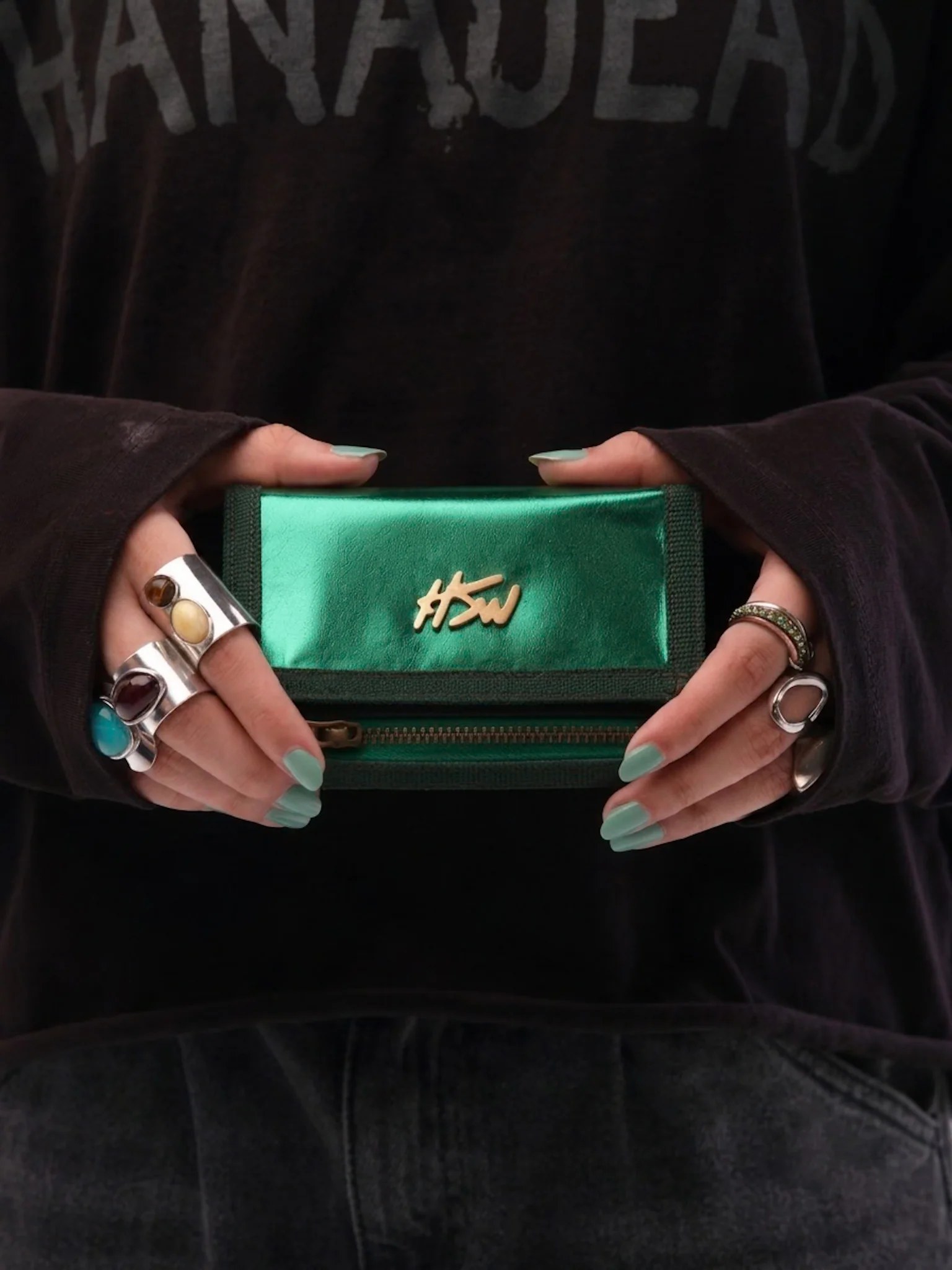 STARLIT WALLET AURORA GREEN