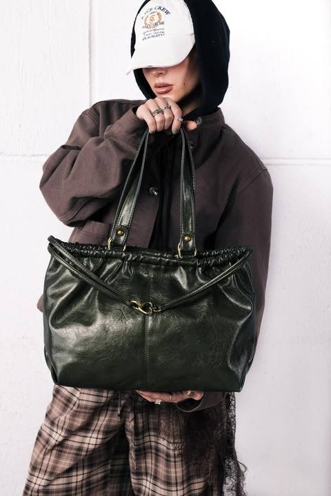 SCRUNCH BAG OLIVE