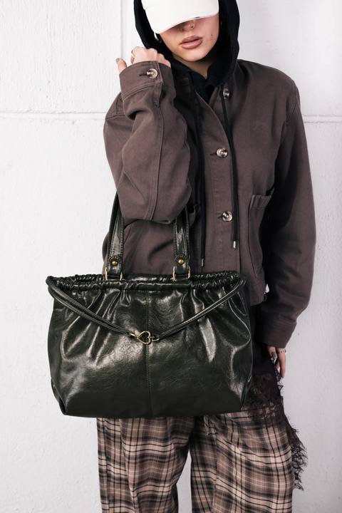 SCRUNCH BAG OLIVE