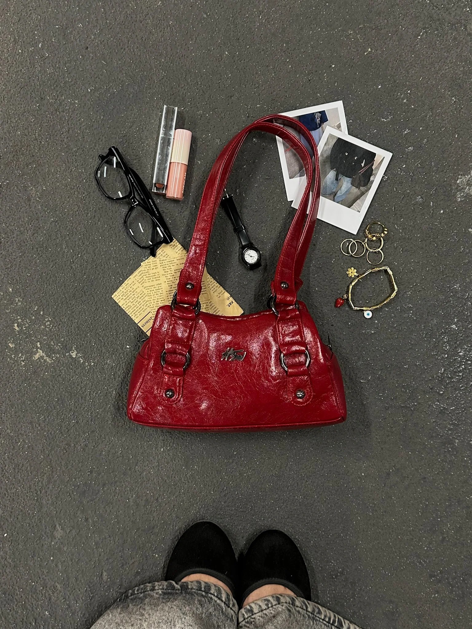 MUSE BAG BLOODY RED