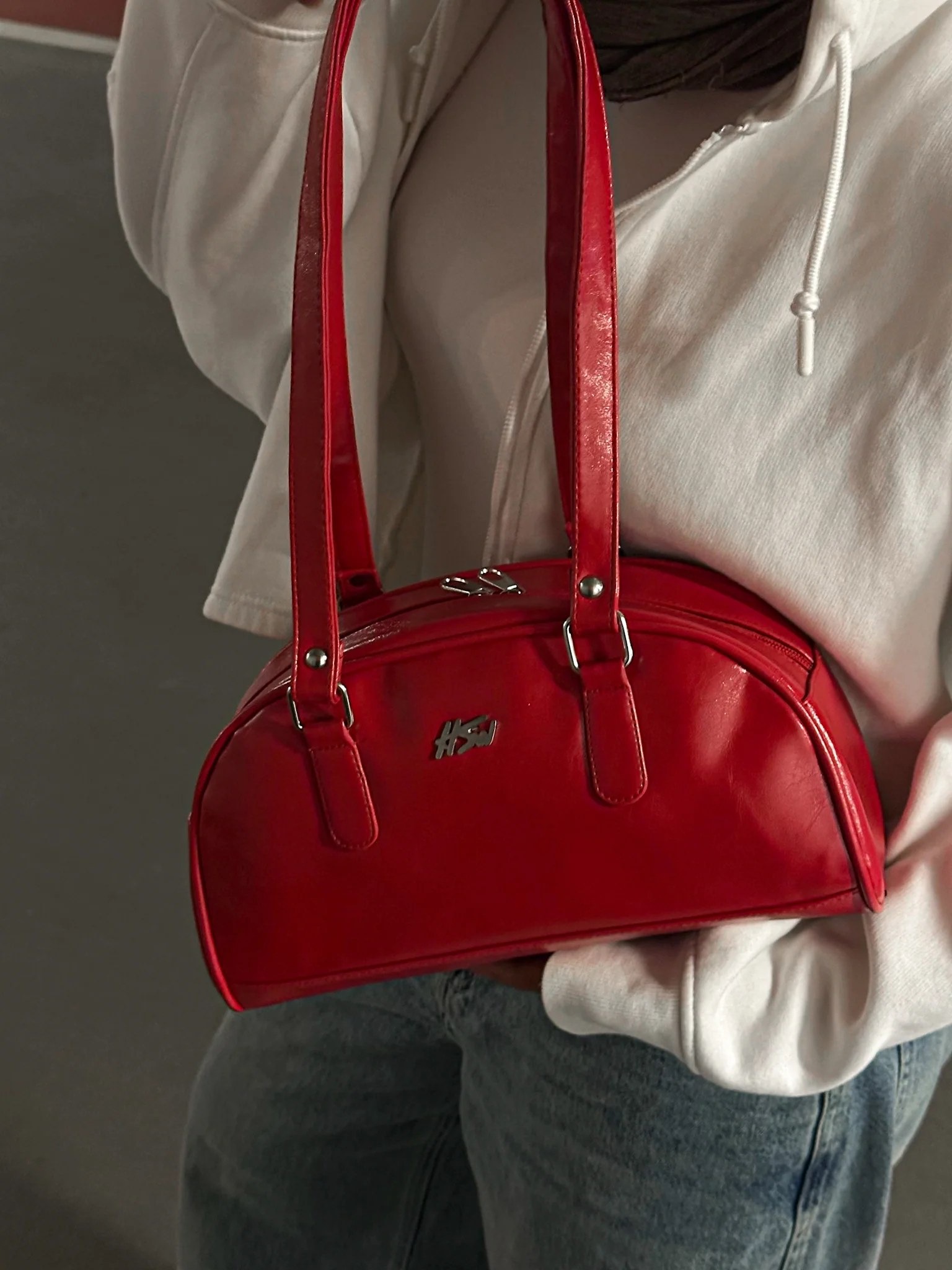 BOWLER BAG RED
