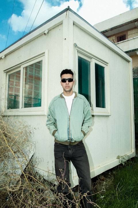 DENIM BOMBER JACKET MINT