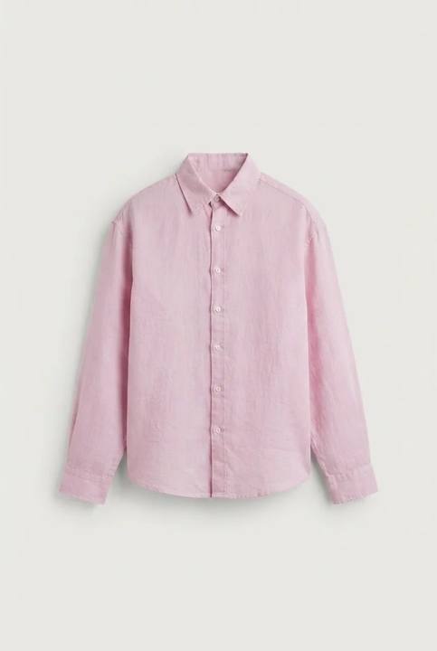 Light pink linen shirt