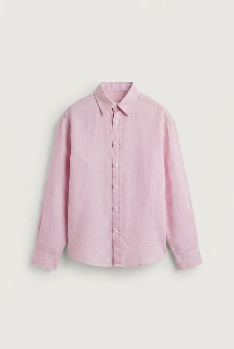 Light pink linen shirt