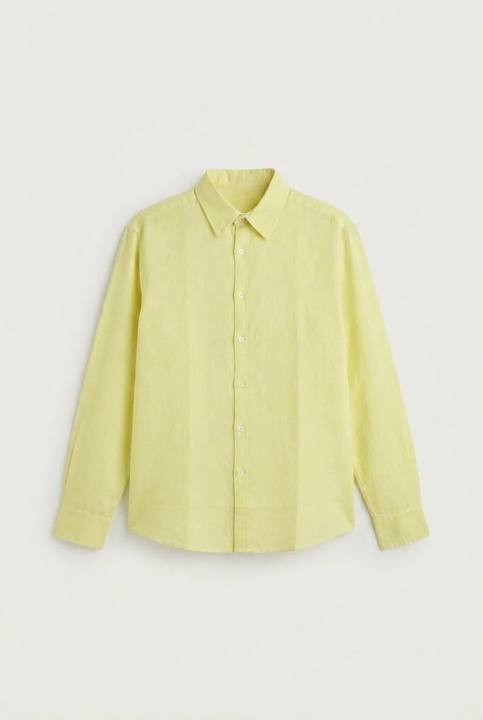 Yellow linen shirt