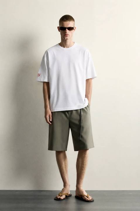 Offwhite Round Boxy Tee