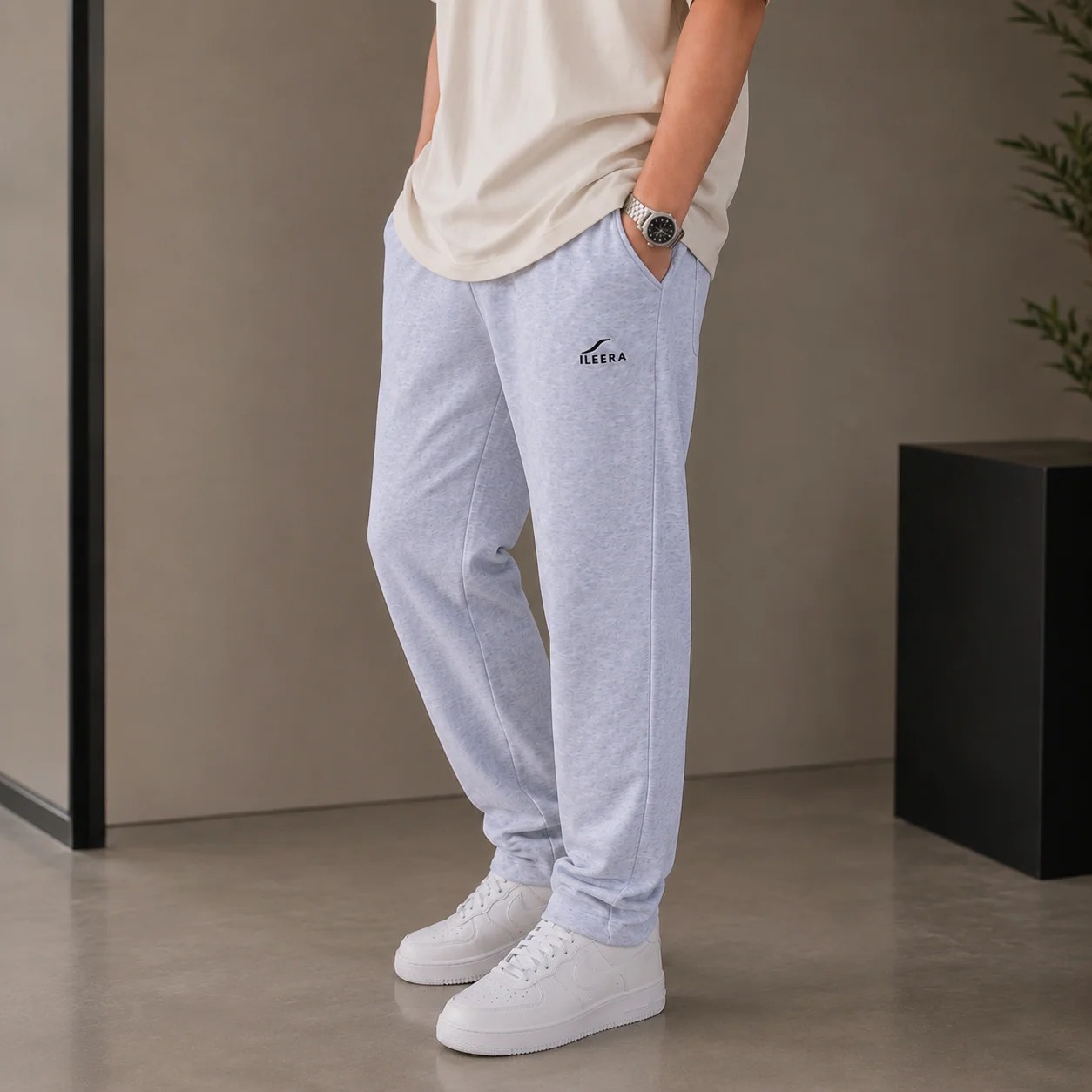 ILEERA® Premium Cotton Tapered Fit Jogger Sweatpants