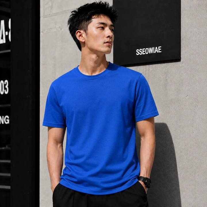 ILEERA® Premium Cotton Regular Fit T-Shirt
