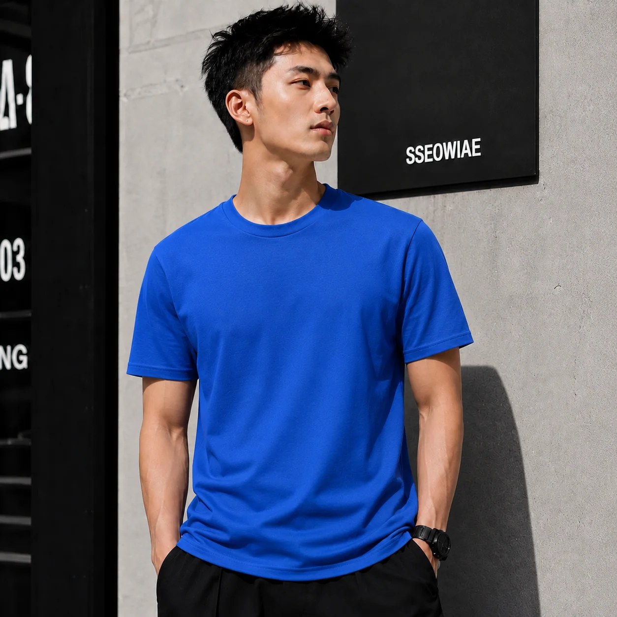 ILEERA® Premium Cotton Regular Fit T-Shirt