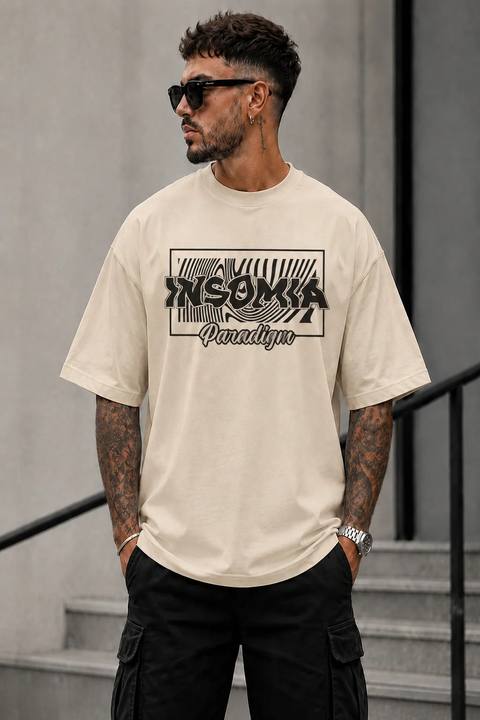 ILEERA® Premium Cotton Oversized Insomnia Paradigm T-Shirt