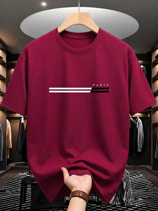 ILEERA® Premium Cotton Oversized Paris Graphic Casual T-Shirt