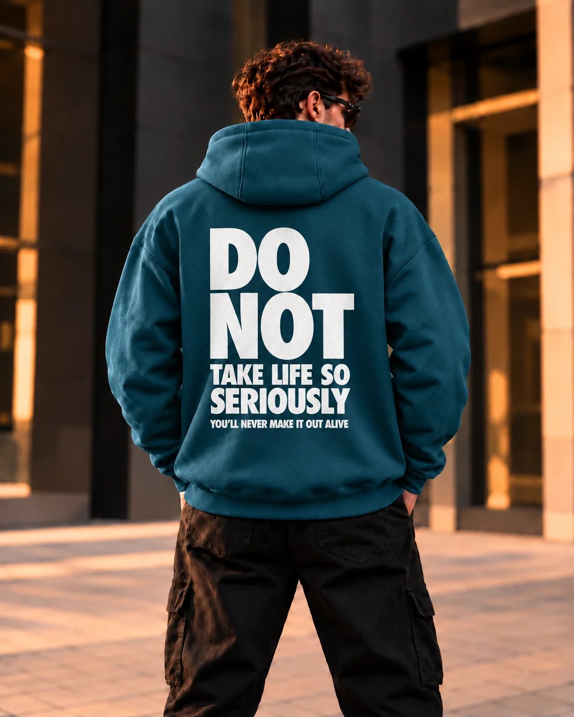 ILEERA® Premium Cotton Do Not Take Life So Seriously Front & Back Print Hoodie