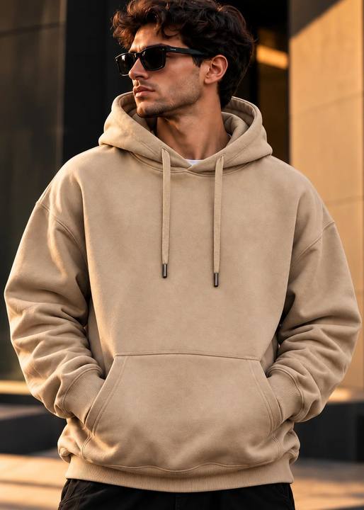 ILEERA® Premium Cotton Oversized Essential Hoodie