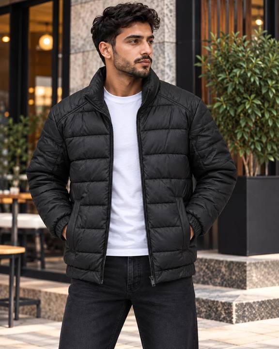 ILEERA® Essential Quilted Stand Collar Puffer Jacket