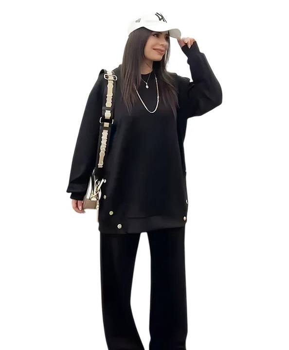 طقم كاجوال رياضي قطن (هودي+بنطلون) T43