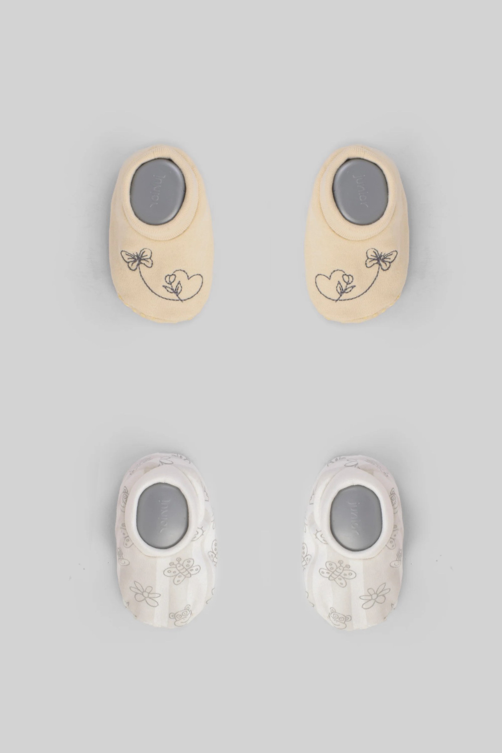 Printed Baby Slippers Pack Of 2 23252620