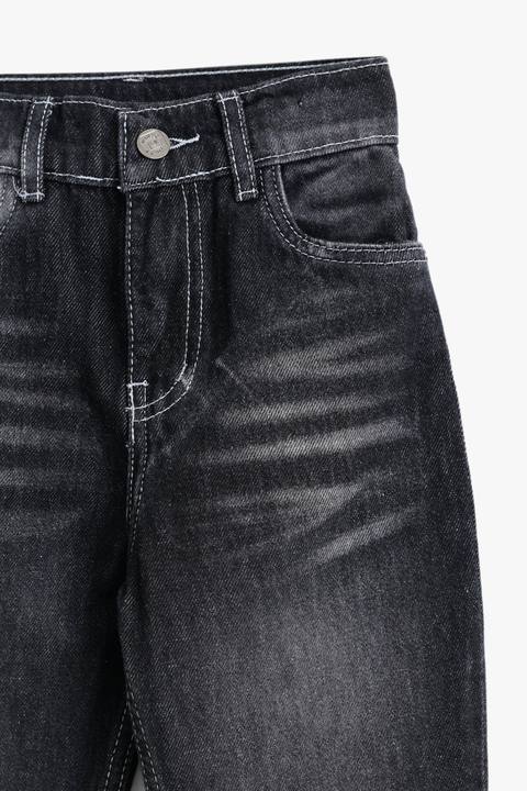 Boys Medium Grey Straight Fit Pant