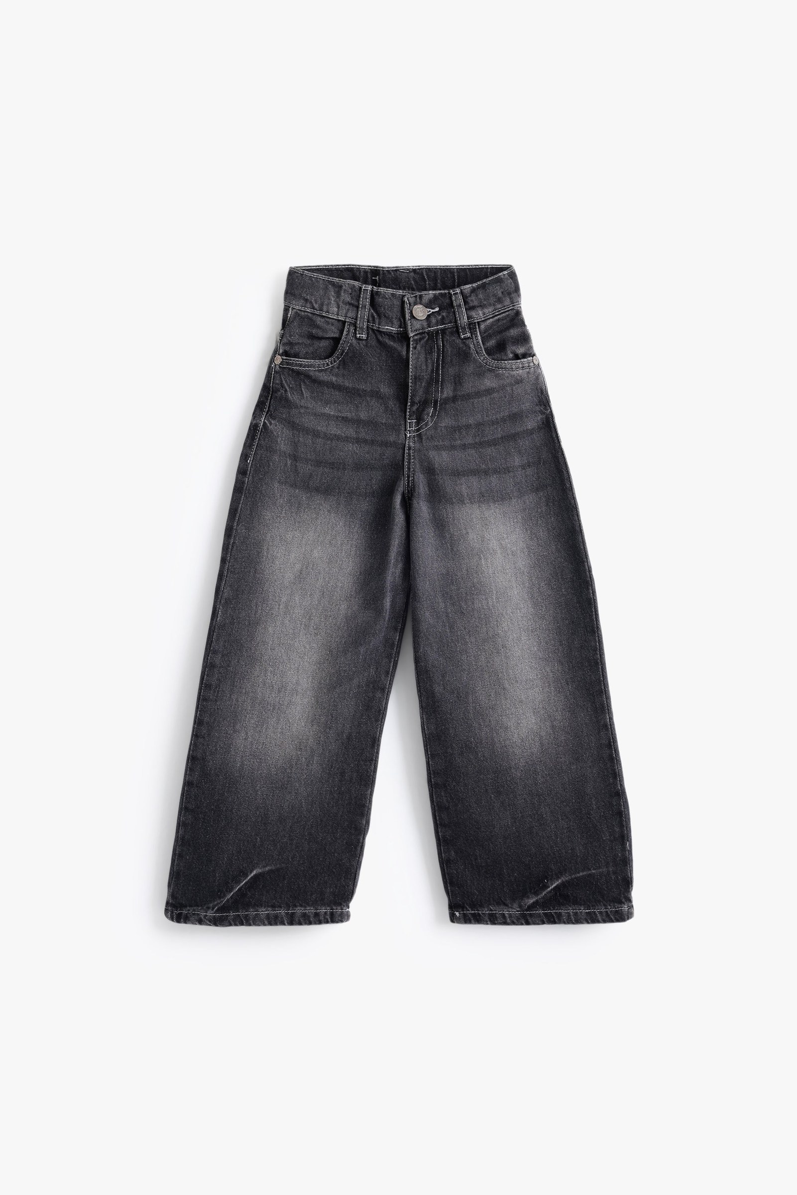 Kids Medium Grey Wide Leg Pant