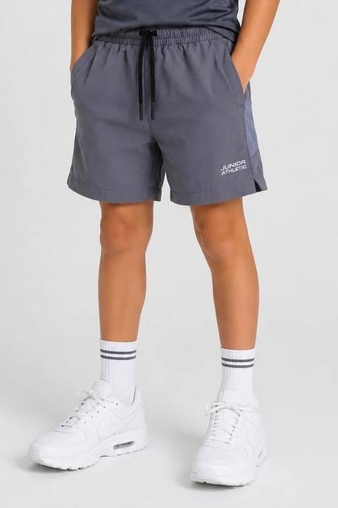 Boys Dark Grey Athletic Shorts