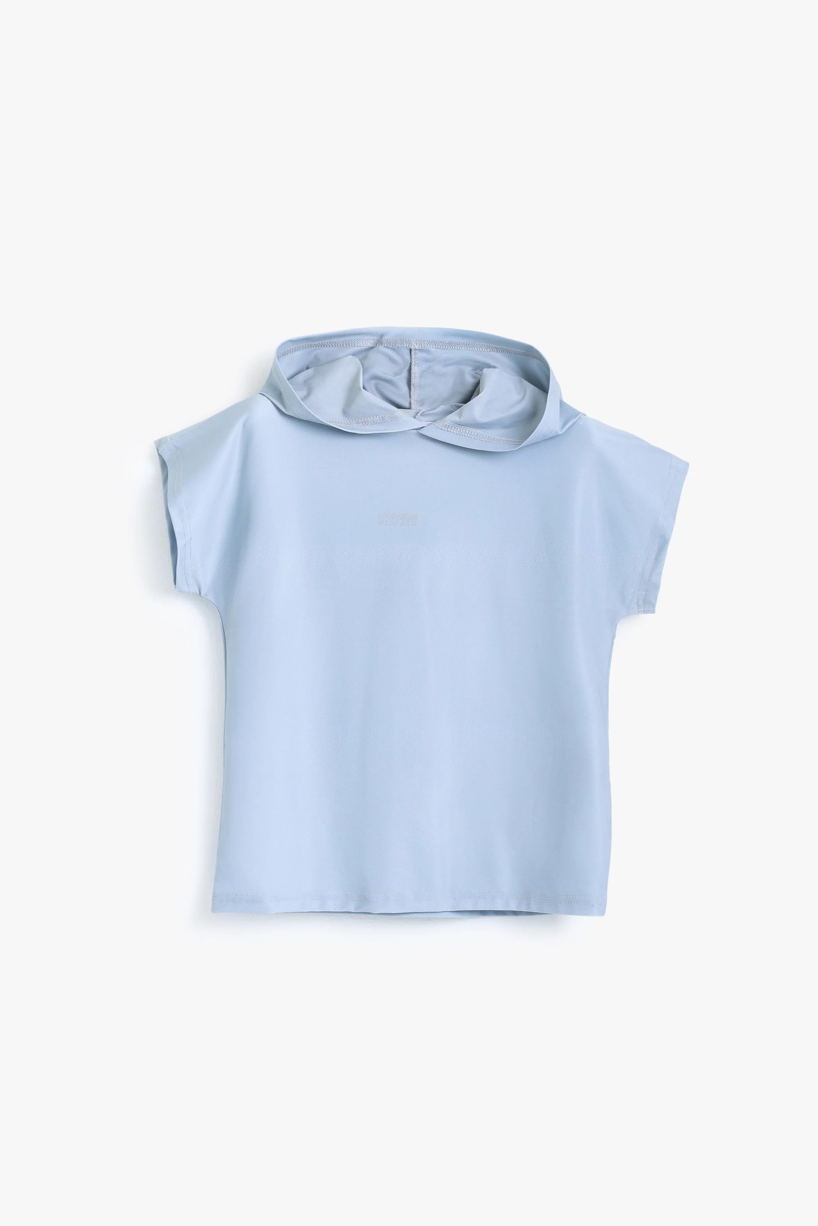 Boys Light Blue Hooded T-Shirt