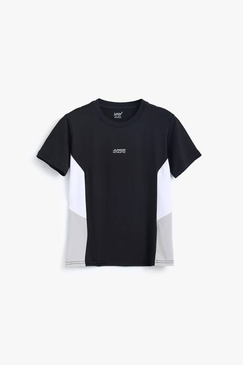 Boys Black Sports T-Shirt