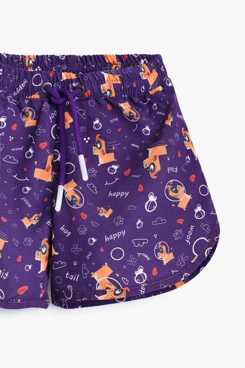 Baby Boys Purple Dog Shorts