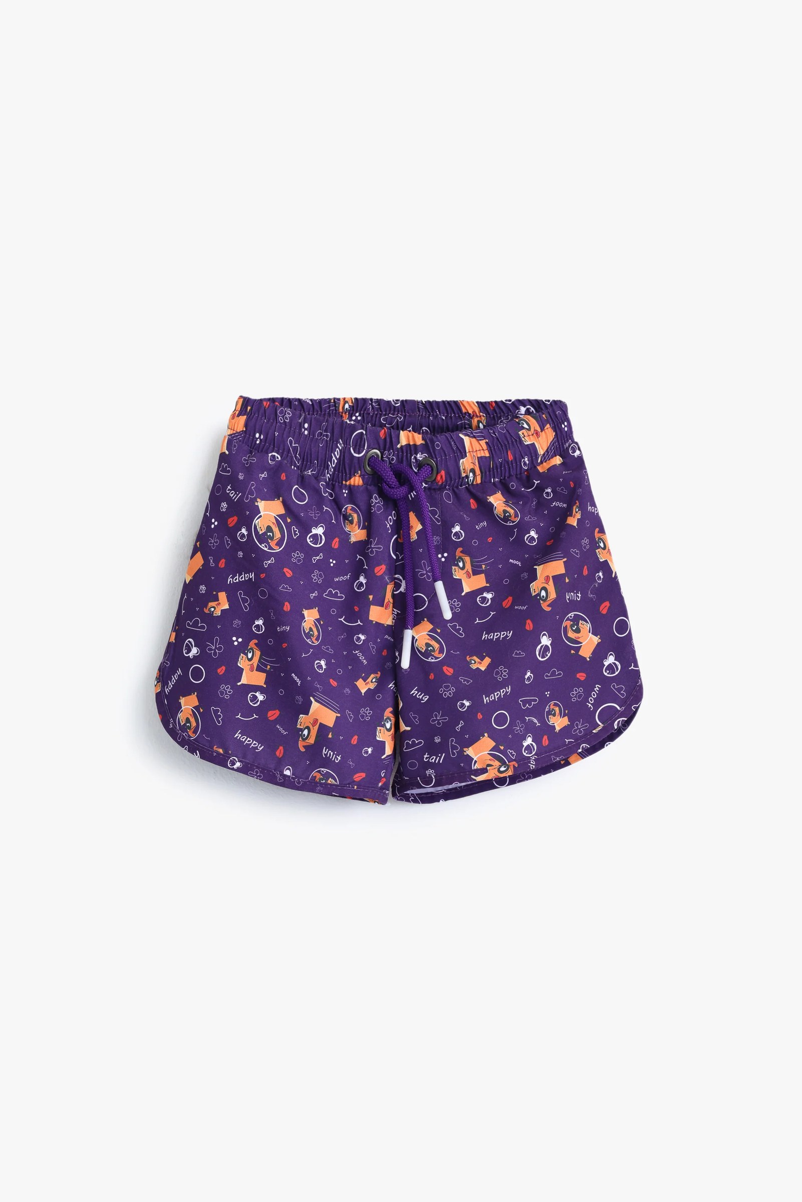 Baby Boys Purple Dog Shorts