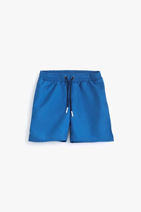 Boys Solid Blue Shorts