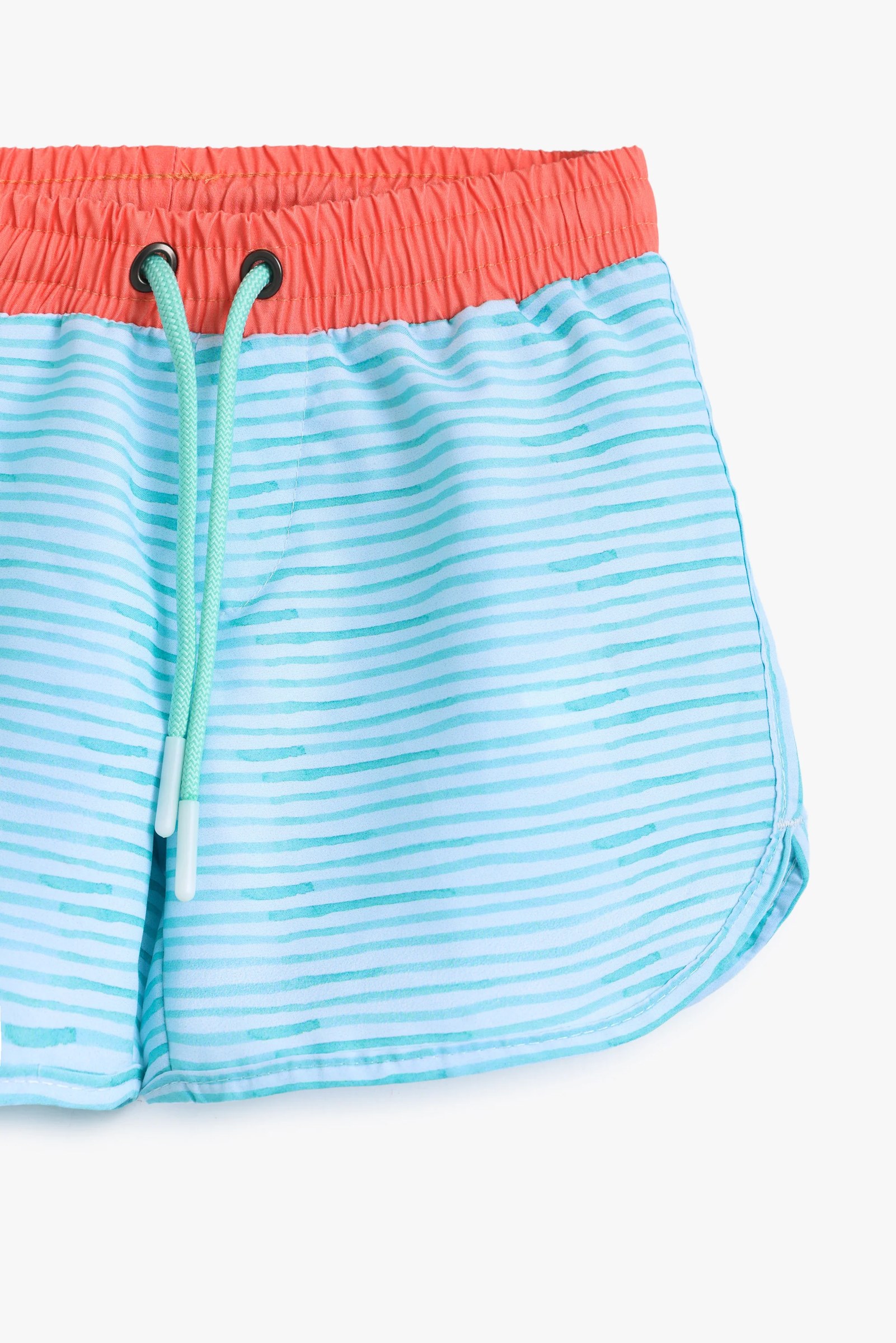 Boys Light Blue Striped Shorts