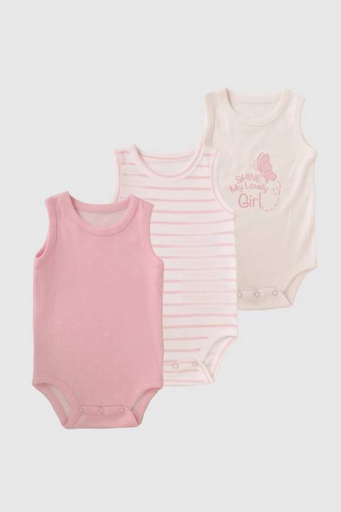 Baby Bodysuit Pack Of 3 7213-68
