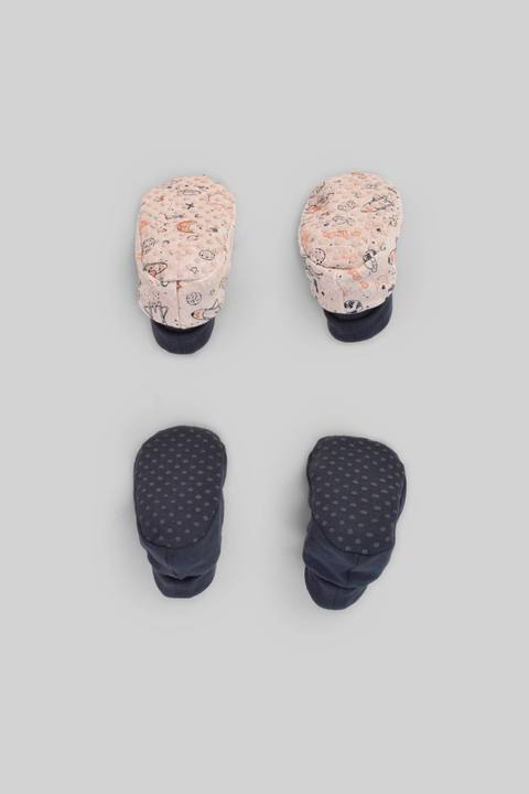 Printed Baby  Slippers Pack Of 2