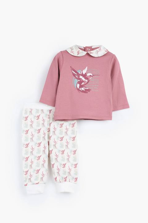 Round Printed Pajamas Set 23252685