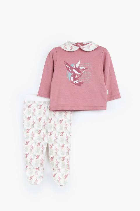 Round Printed Pajamas Set 23252685
