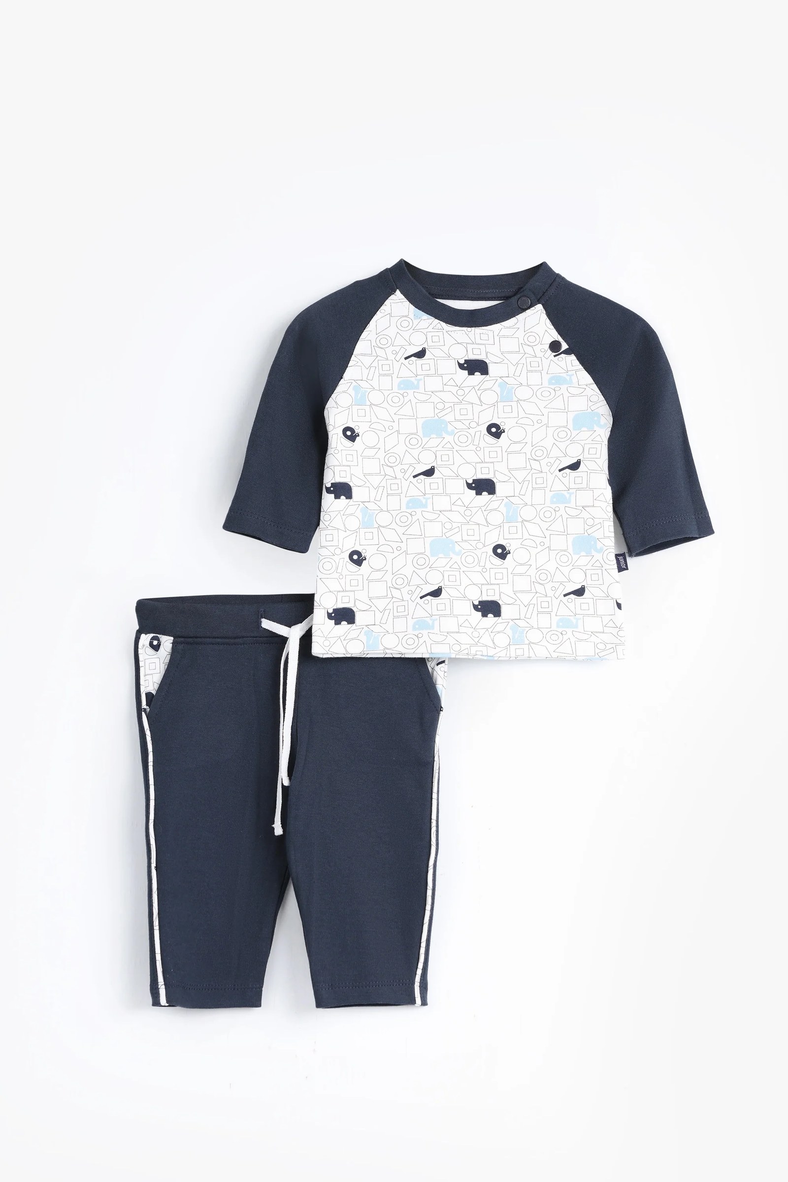 Round Printed Pajamas Set 3-2135-25