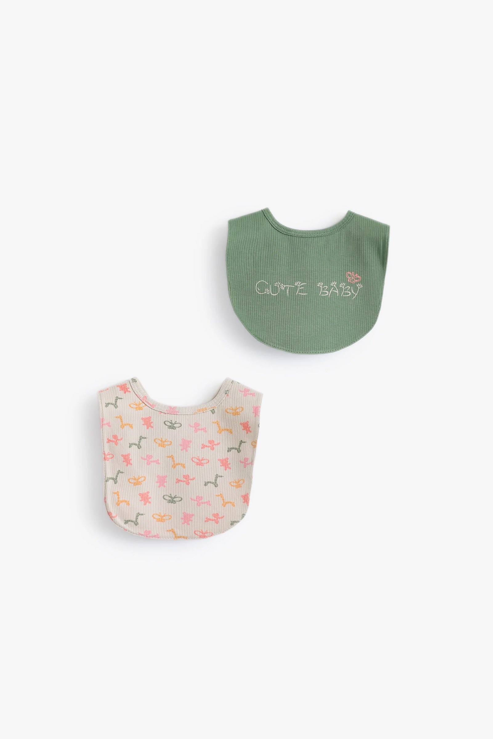 Baby Girls Animals Balloons Bib