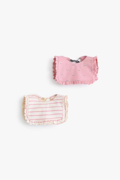 Baby Girls Rose Bib