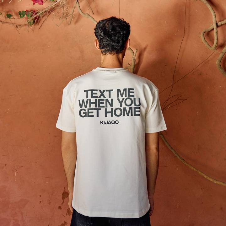 Off-White "Text Me When You Get Home" Oversized T-Shirt