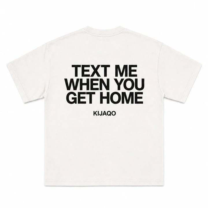 Off-White "Text Me When You Get Home" Oversized T-Shirt
