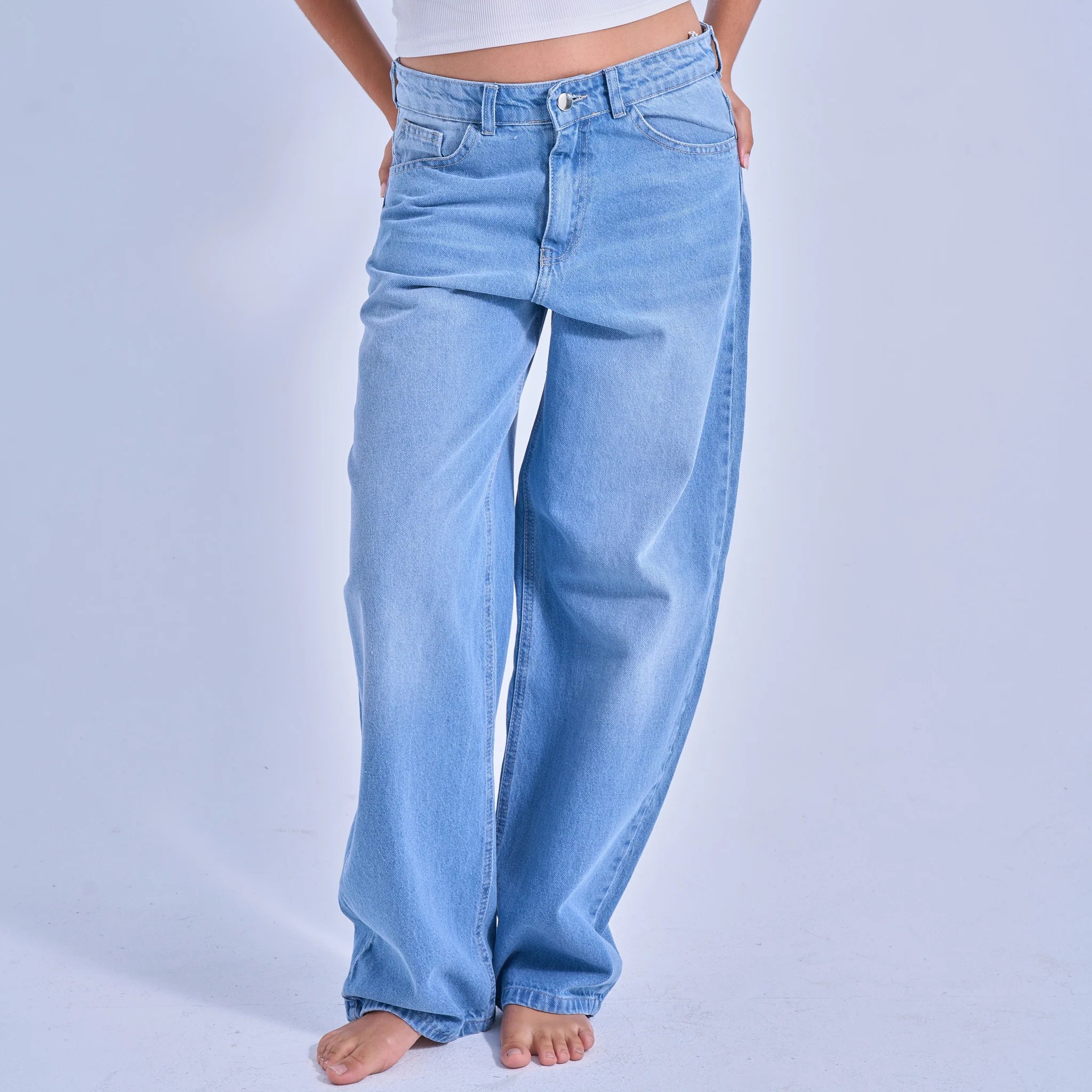 Blue Women's Baggy Jeans