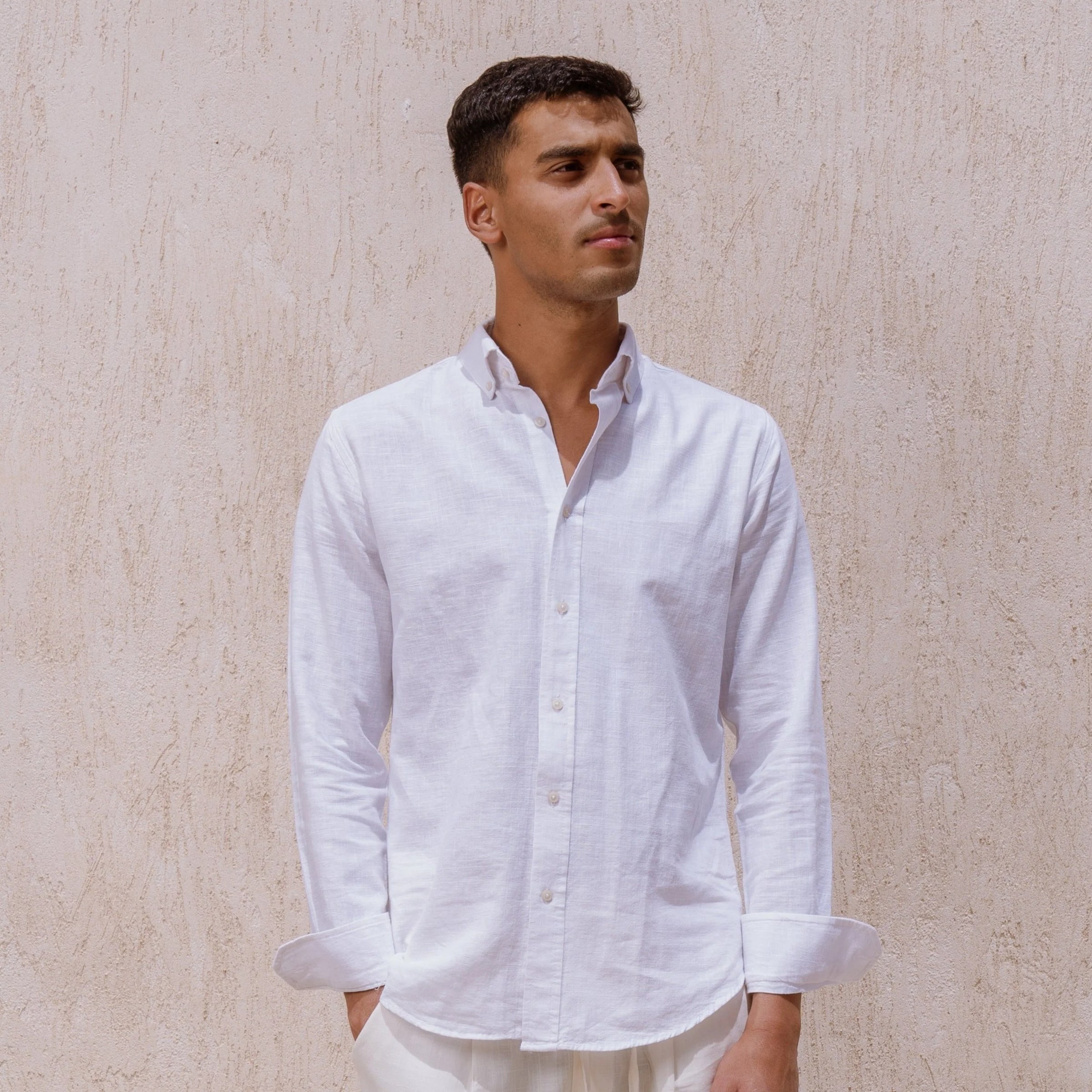 White Linen Shirt