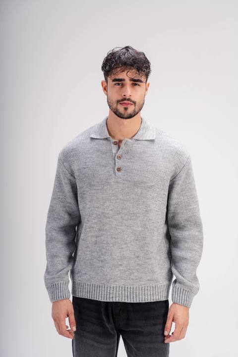 Knitted Sweater in Gray