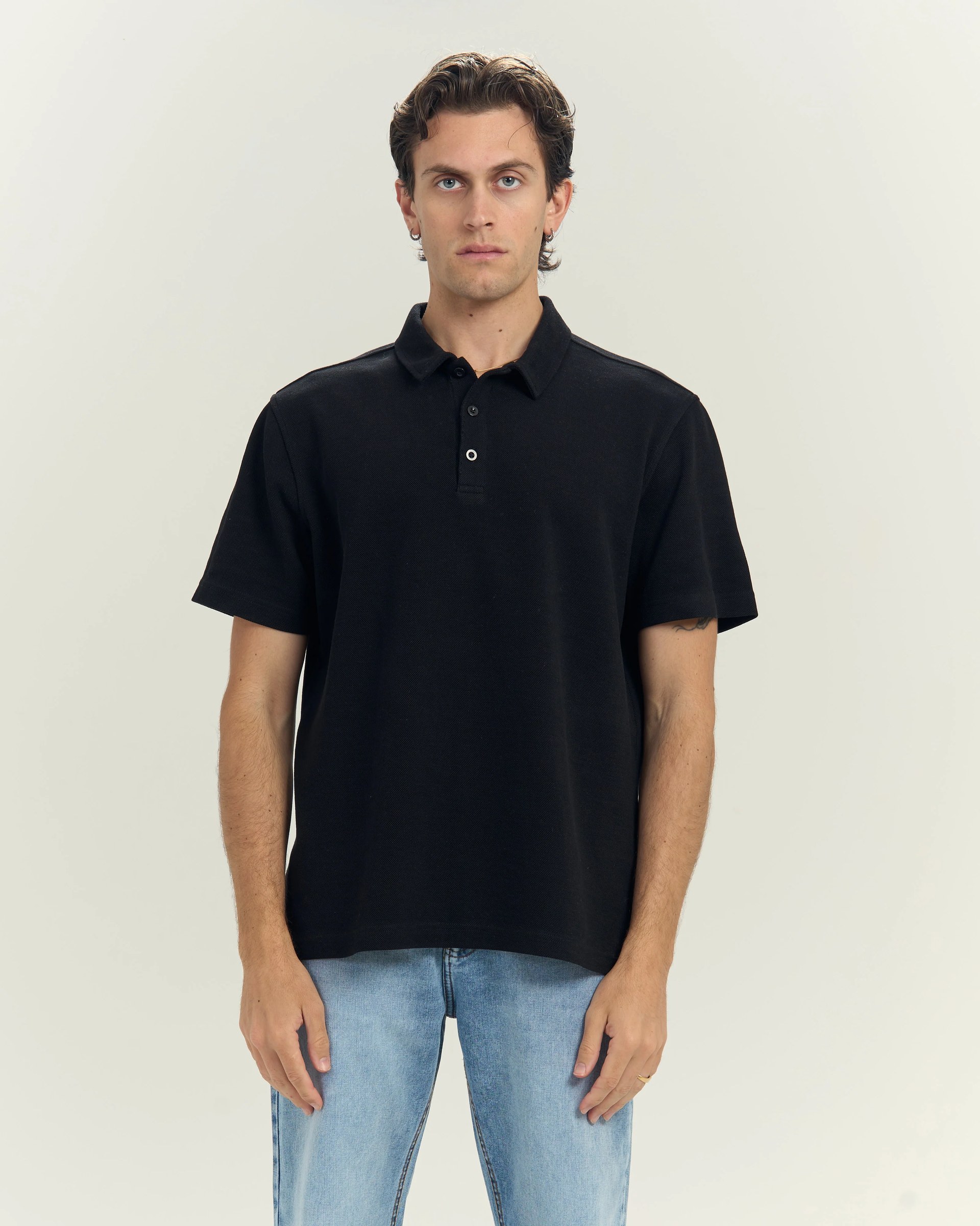 Polo T-shirts In Black